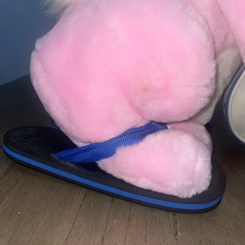 1989 Animal Fair Pink Energizer Bunny Rabbit Stuffed Plush Advertising